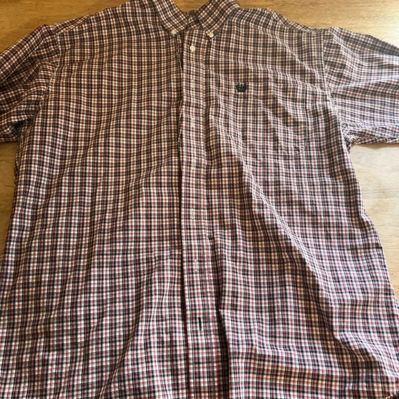 Cinch Other - Cinch Button Down Western Shirt Men's L Red/black Plaid Cowboy Rodeo